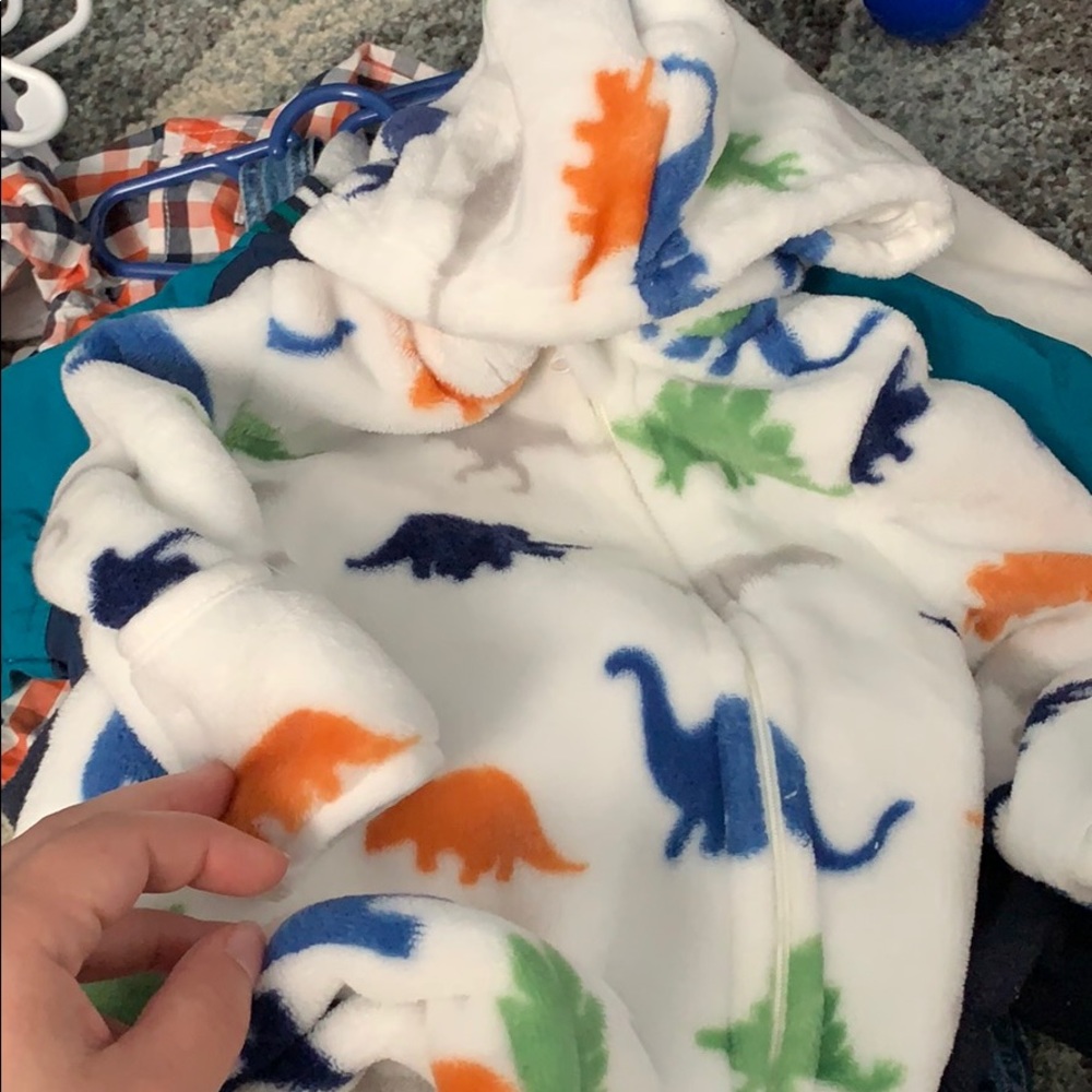 Hooded footie jammies